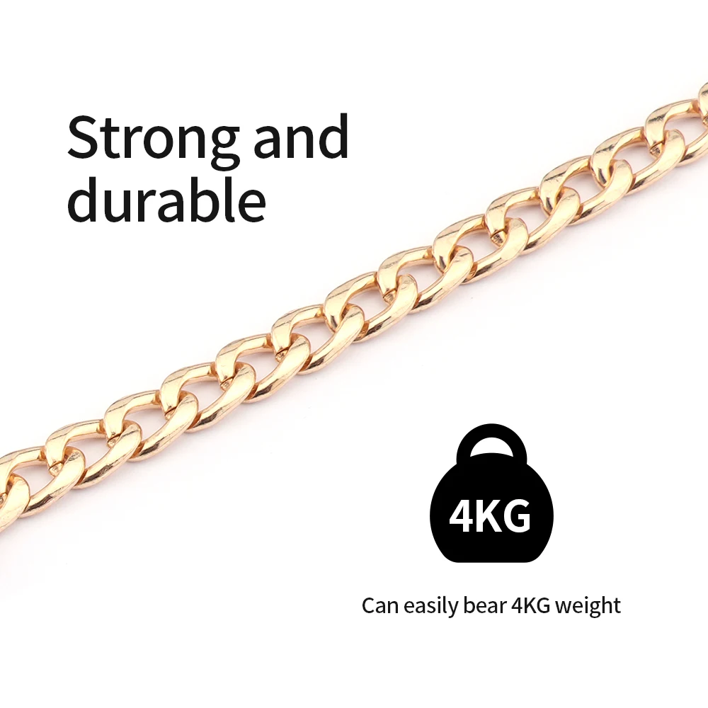 Metal Chain Strap for Bags DIY Handles Crossbody Accessories for Handbag Luxury Brand Detachable Replacement Purse Chain Strap