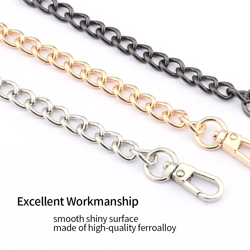 Metal Chain Strap for Bags DIY Handles Crossbody Accessories for Handbag Luxury Brand Detachable Replacement Purse Chain Strap