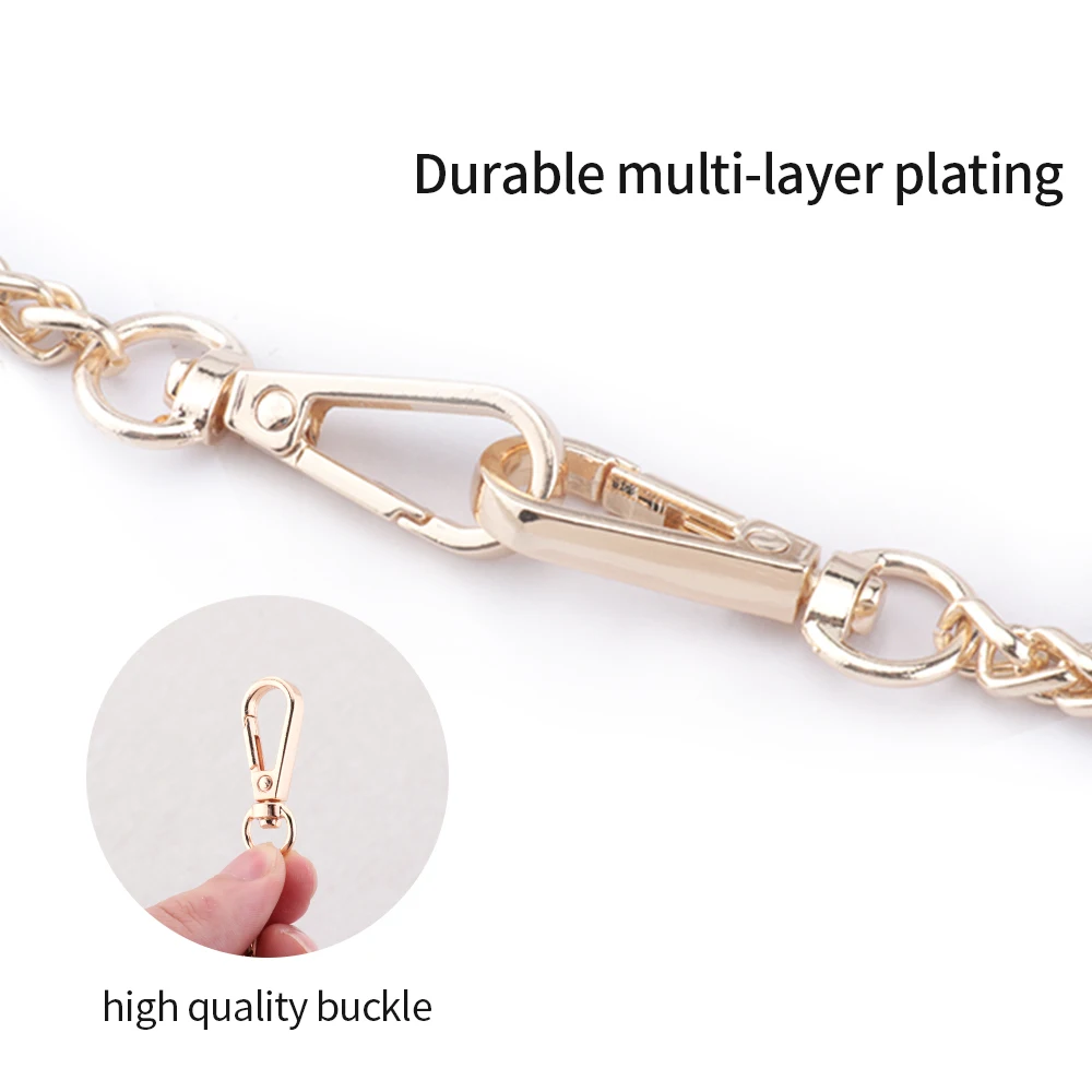 Metal Chain Strap for Bags DIY Handles Crossbody Accessories for Handbag Luxury Brand Detachable Replacement Purse Chain Strap