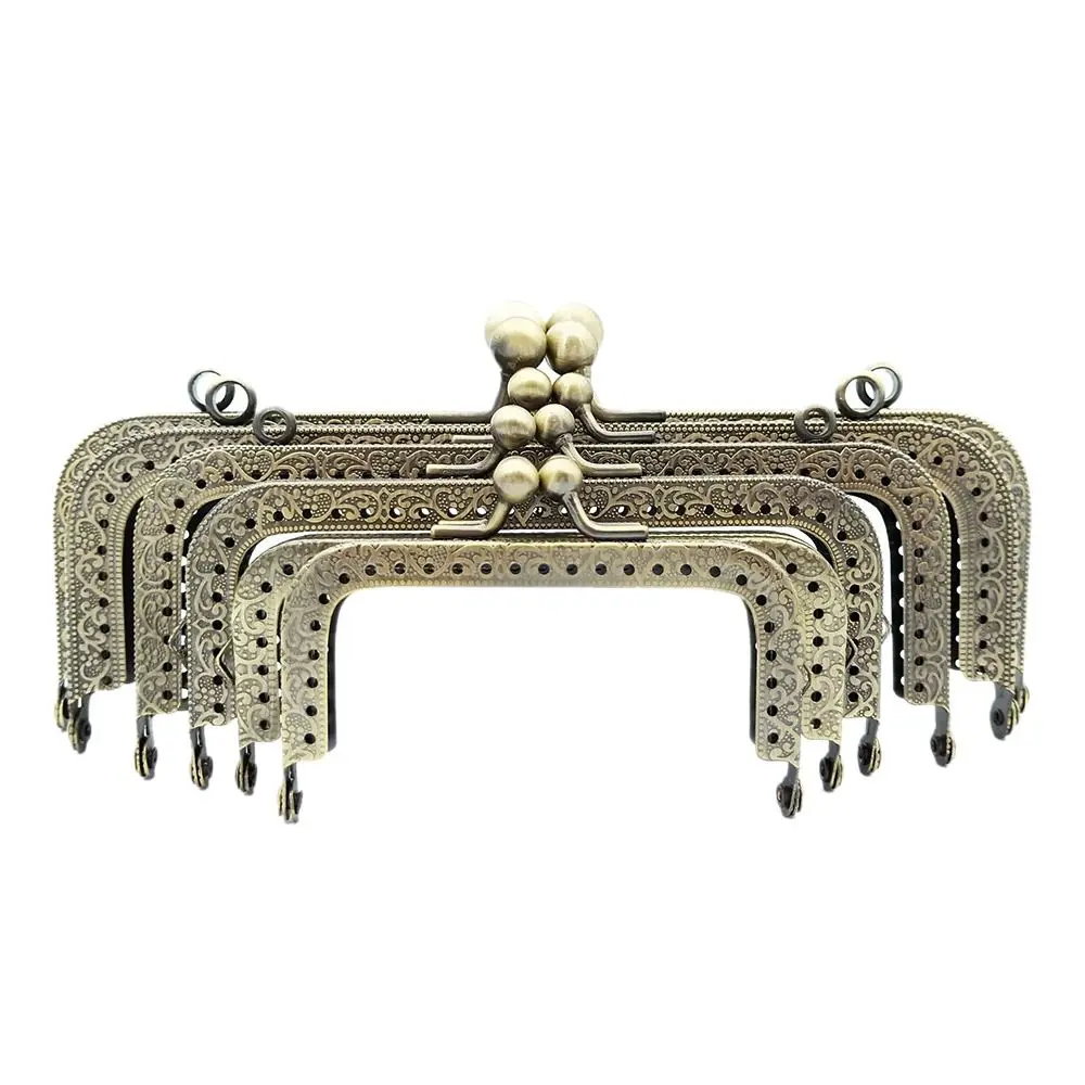 Metal Purse Frame Kiss Clasp Mini Vintage Bag Hardware Bag Kiss Clasp Lock Bag Clasps Bag Making