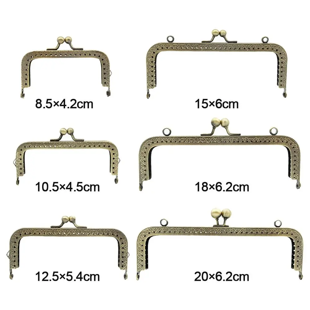 Metal Purse Frame Kiss Clasp Mini Vintage Bag Hardware Bag Kiss Clasp Lock Bag Clasps Bag Making