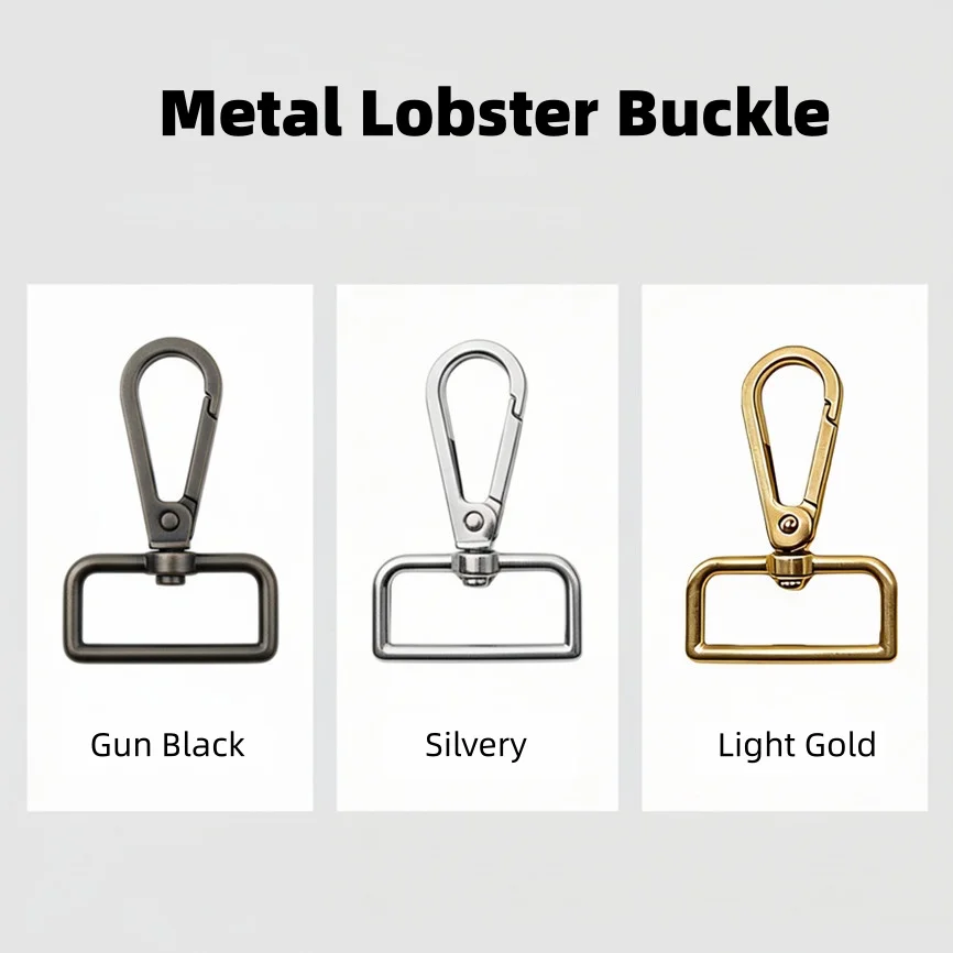5-30pcs Metal Swivel Clasp Lobster Snap Hooks 16-38mm Dog Collar Buckles Key Belt Clip Bag Strap DIY Accessories