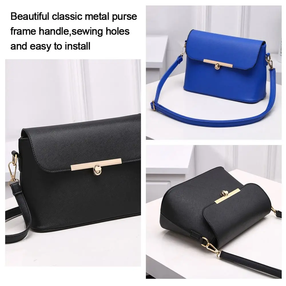 New Meatl Purse Clasp Bag Kiss Clasp Lock for DIY Craft Handbag Making Part Wallet Hardware Shoulder Bag Buckles Accessories
