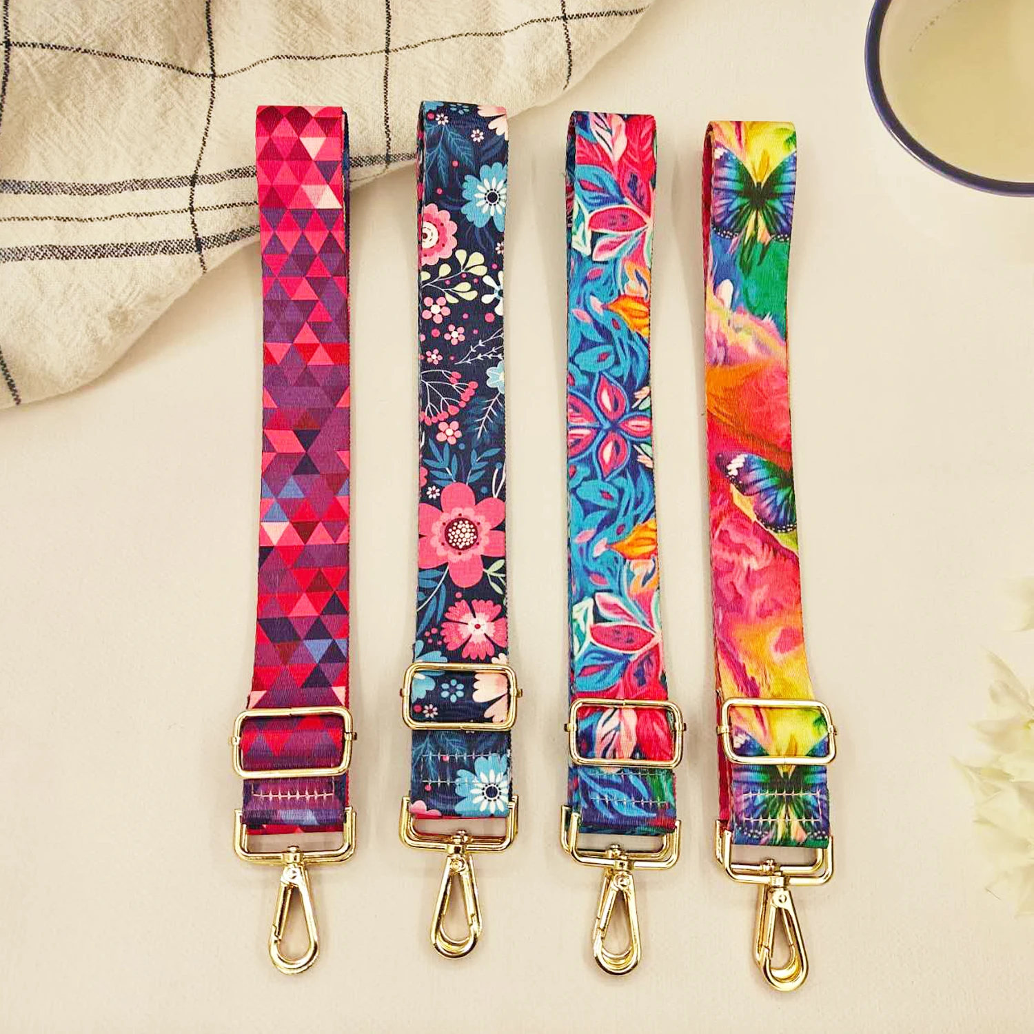 Fashionable and versatile butterfly shoulder strap, adjustable crossbody bag strap, replaceable luggage accessories