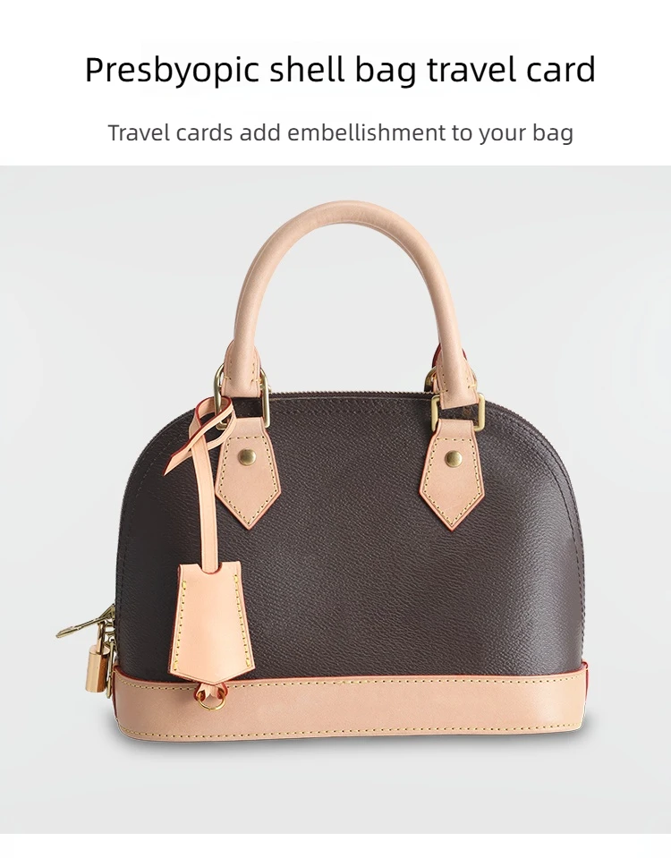 Bag Charm for Speedy 25 30 Fashion High-End Bag Boarding Luggage Tag Keychain Hang Tag Bag Accessories