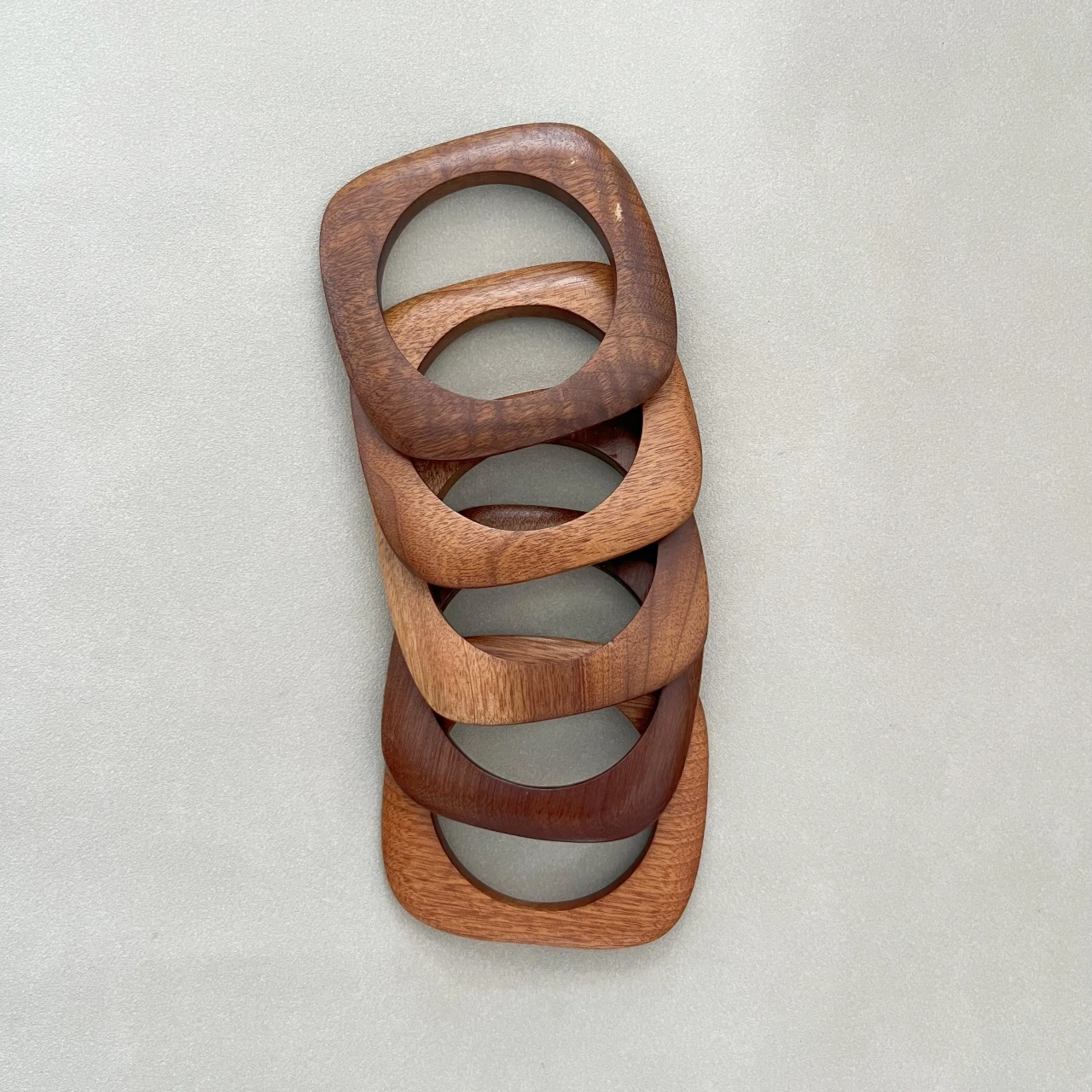 Round Fashion Wooden Handle Bags For Women Polished Wood Dowel Handles Vintage And DIY Handbags With Wood Handles Real Wood