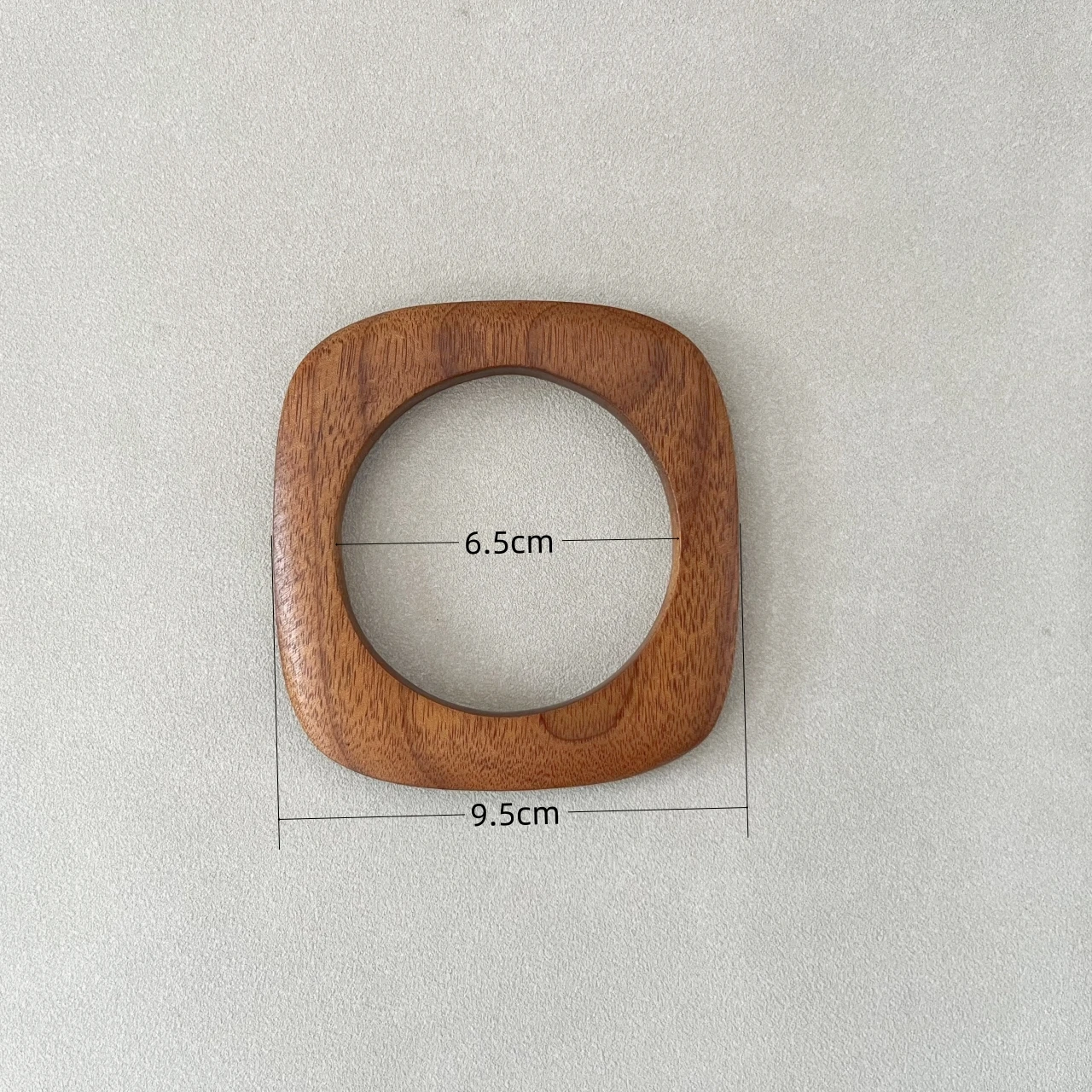 Round Fashion Wooden Handle Bags For Women Polished Wood Dowel Handles Vintage And DIY Handbags With Wood Handles Real Wood