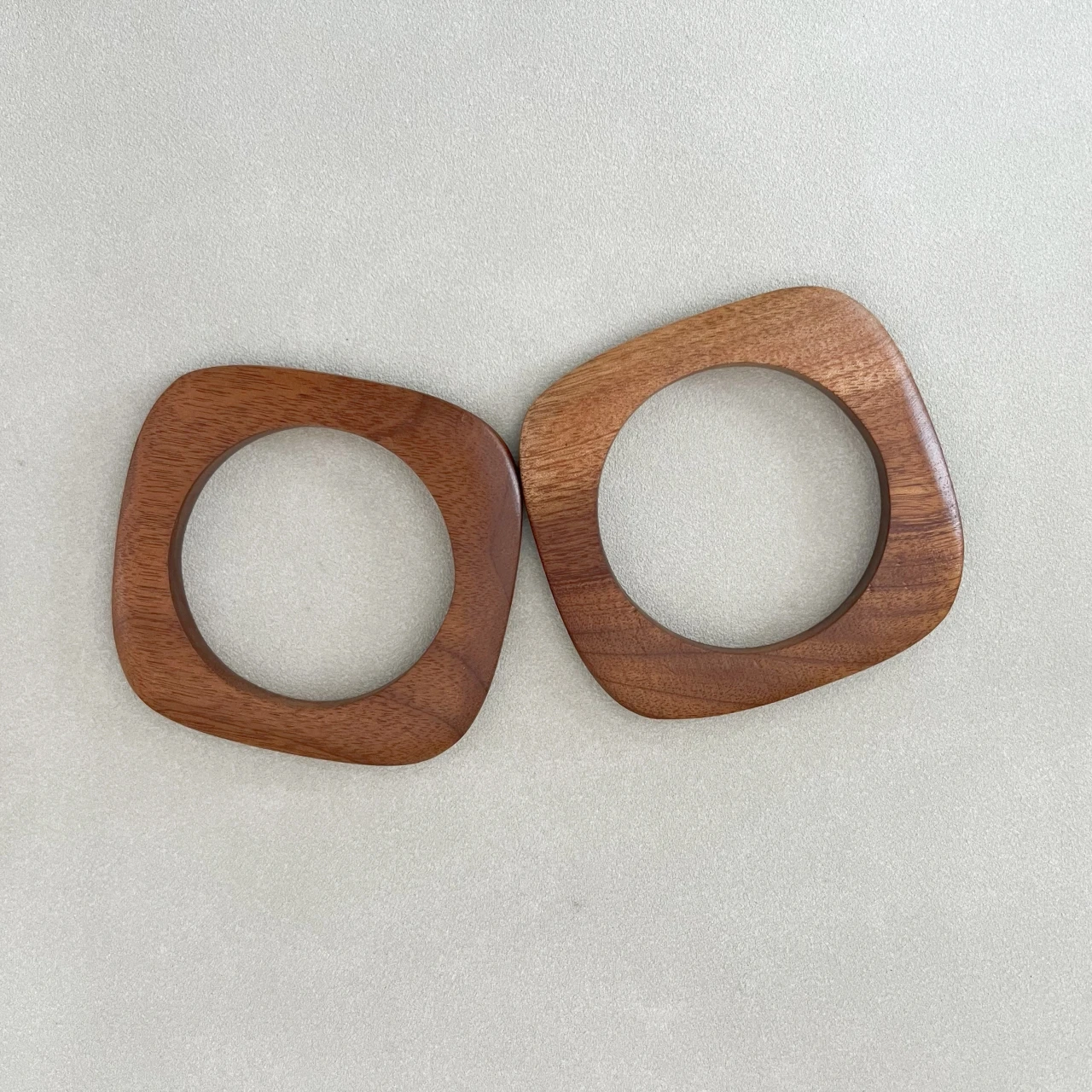 Round Fashion Wooden Handle Bags For Women Polished Wood Dowel Handles Vintage And DIY Handbags With Wood Handles Real Wood