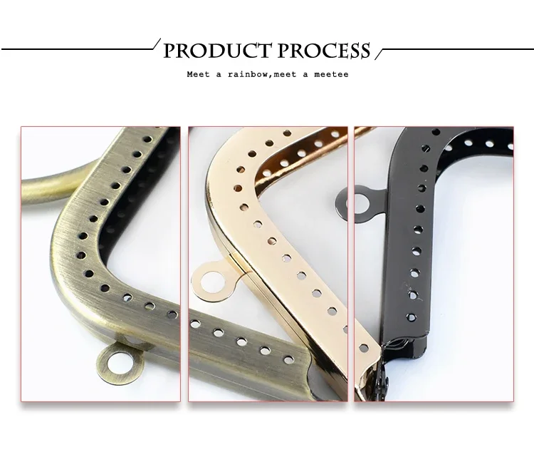 1/2/3Pcs Deepeel 12.5cm Metal Bag Handles Round Purse Frame Kiss Clasp Handbag Wallet Sewing Brackets Making Bags Accessories