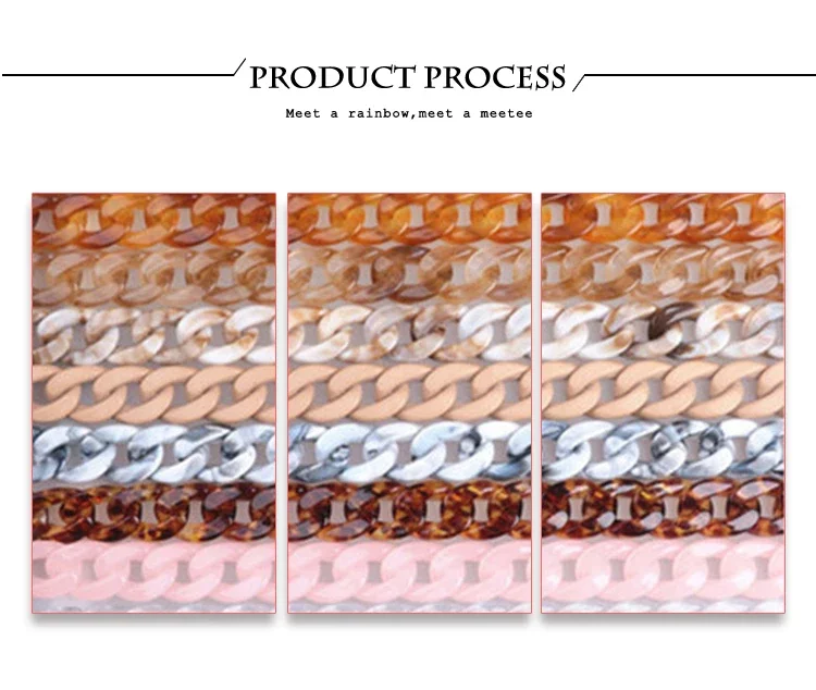 1-5Pcs Deepeel 60cm Bags Straps Colorful Acrylic Bag Chains Handbag Shoulder Strap Purse Replace Parts DIY Hardware Accessories