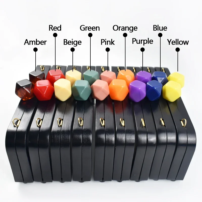 1Pc 20cm Purse Frame Lock Wooden Handle Women Wallet Handbag Frames Clip Wood Closure Brackets Black Handles DIY Bag Accessories