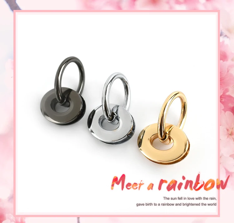 5/10Pcs Deepeel 25*32mm Metal Eyelet Buckles Bag Side Clip Clasp Handle O&D Ring Buckle Luggage Handbag DIY Hardware Accessories