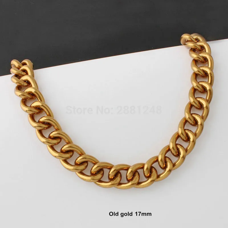 1-10 Meters 11mm 13mm 17mm 22mm rainbow Aluminium Chain Light weight chain for hand bag purse adjusted strap Handbag Straps Bag