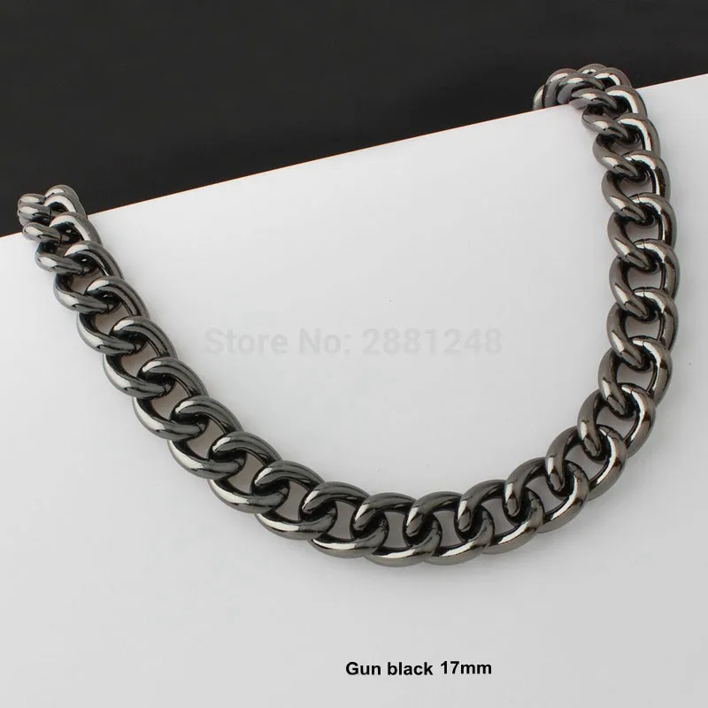 1-10 Meters 11mm 13mm 17mm 22mm rainbow Aluminium Chain Light weight chain for hand bag purse adjusted strap Handbag Straps Bag
