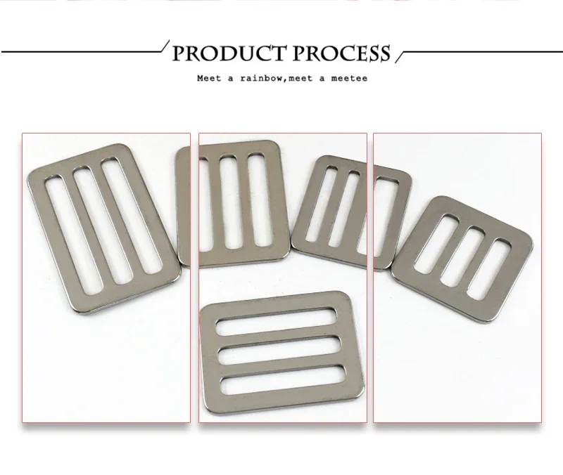 2/5/10Pcs 26-50mm Stainless Steel Tri-Glide Slider Buckle for Backpack Strap Safety Belt Adjust Clasp DIY Hardware Accessories