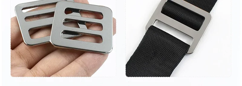 2/5/10Pcs 26-50mm Stainless Steel Tri-Glide Slider Buckle for Backpack Strap Safety Belt Adjust Clasp DIY Hardware Accessories