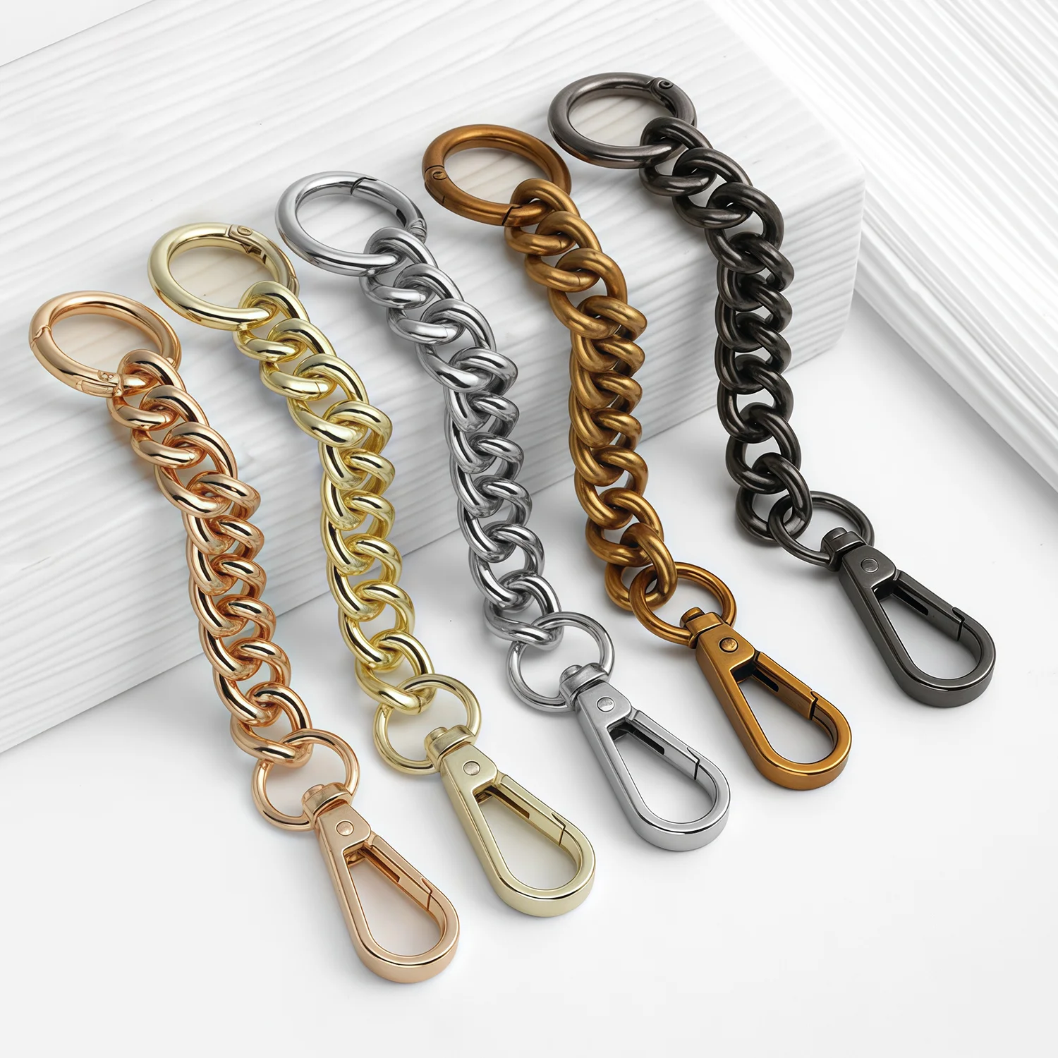 Handbag Handle Replacement Chains Extension Bag Chain Short Metal Purse Chain Strap for Extend Shoulder Bag Strap