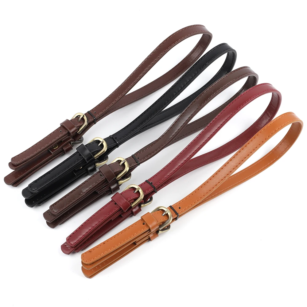 2PCS/Lot Women Shoulder Strap Brand Luxury Bag Strap Solid Color Bright Leather Adjustable Length 65cm-71cm for Bag Accessories