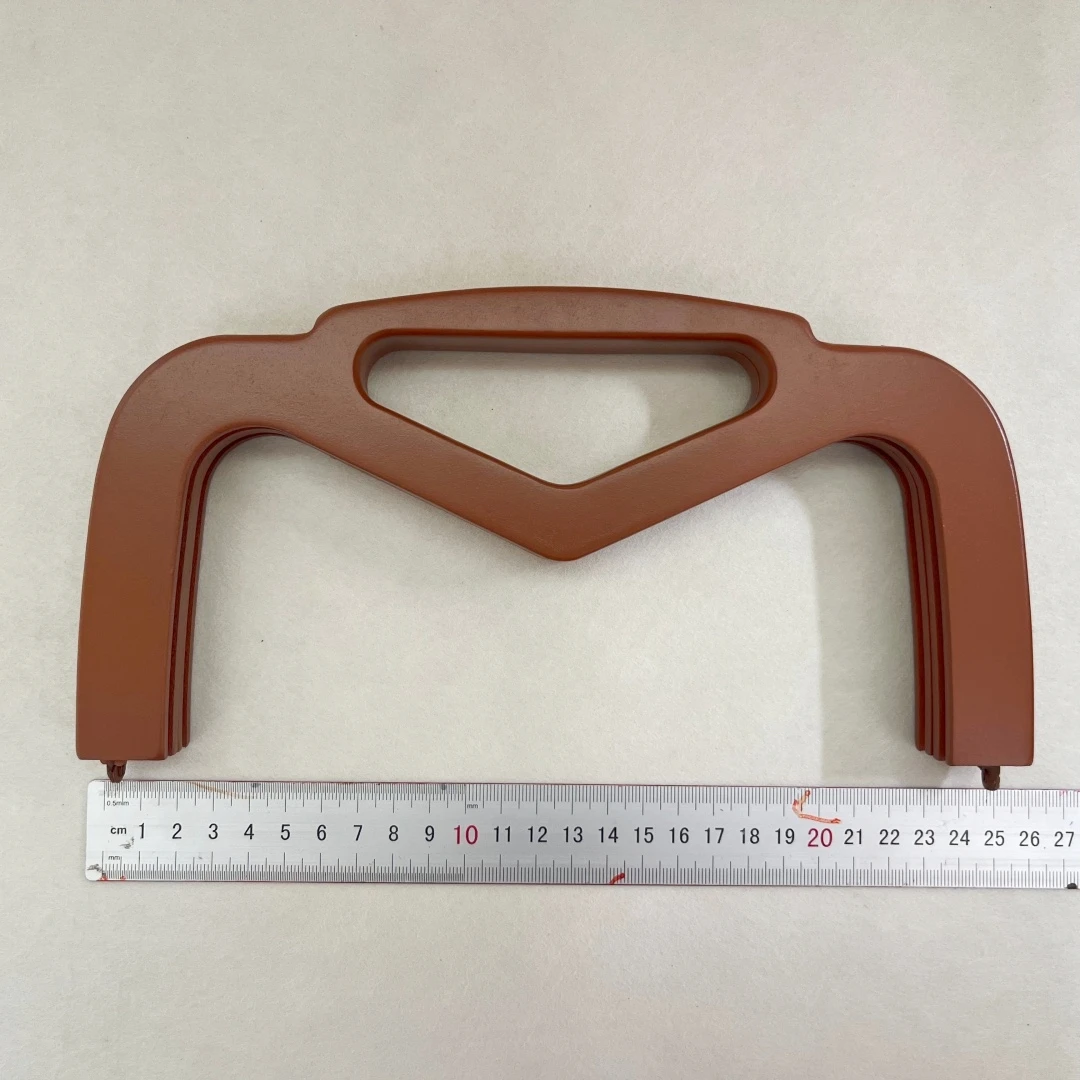 25x13 Cm V-Shaped Wooden Handbag Handles Frame Clasp Set Colorful DIY Bag Accessories with Screws for Purse Making