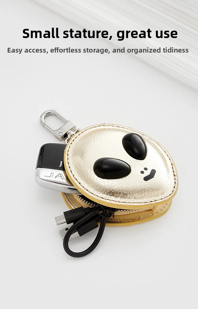 Alien Bag Charm For Women Durable Fashion High-quality Bag Hanging Headphones Storage Bag Keychain Bag Decoration