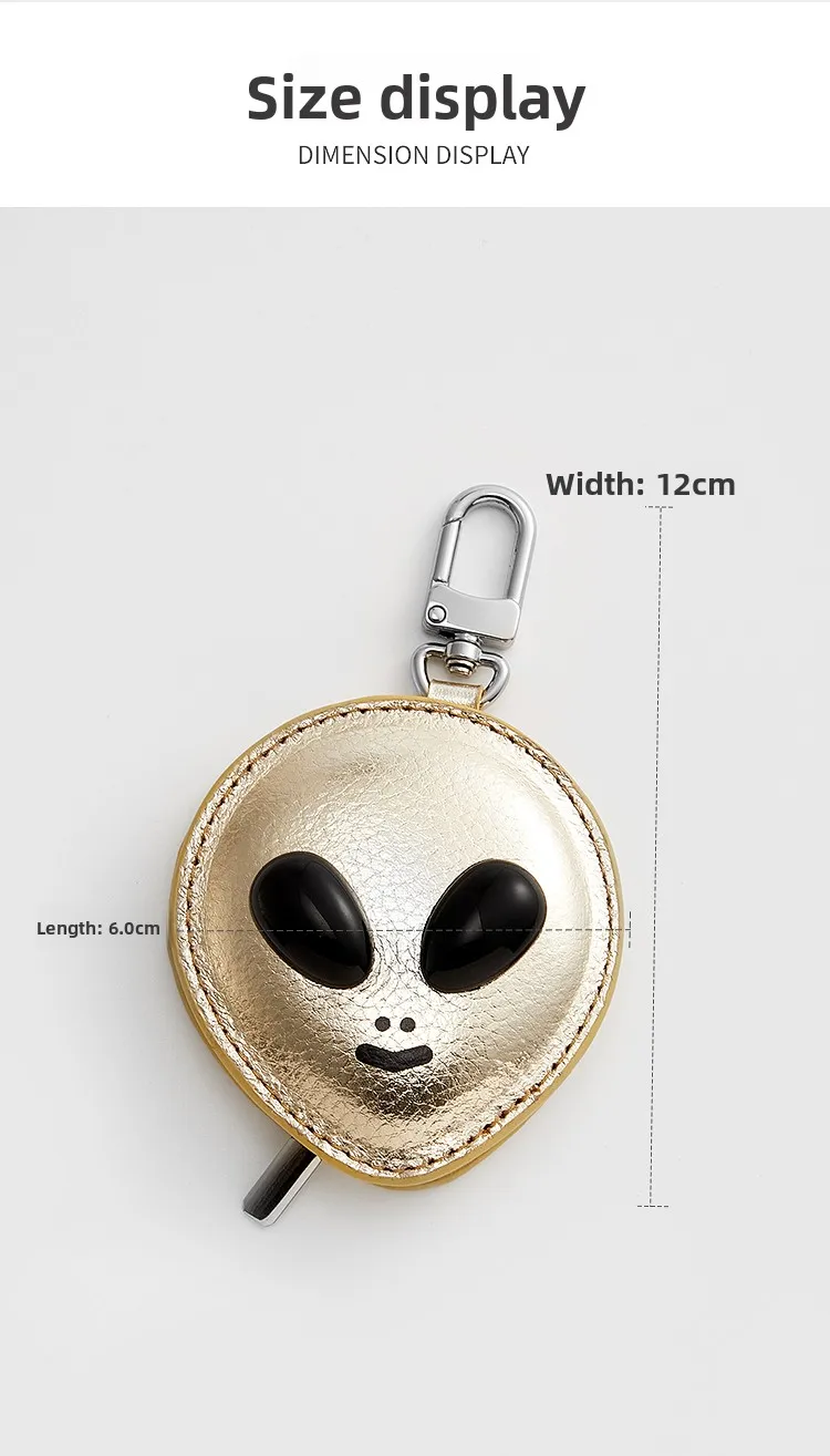 Alien Bag Charm For Women Durable Fashion High-quality Bag Hanging Headphones Storage Bag Keychain Bag Decoration