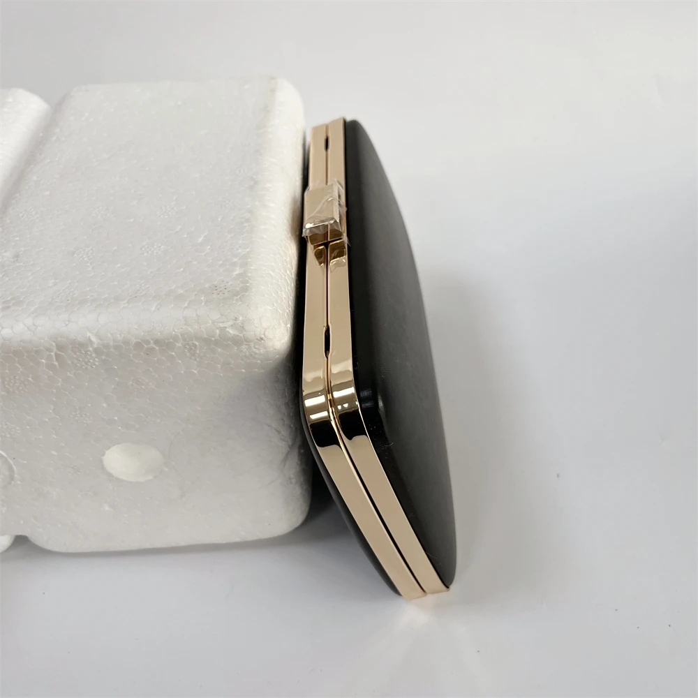 Metal Box Purse Frame Women DIY Clutch Handmade Plastic Parts Square Wallet Bag Clasp Evening Bag Frame Handles with Buckels