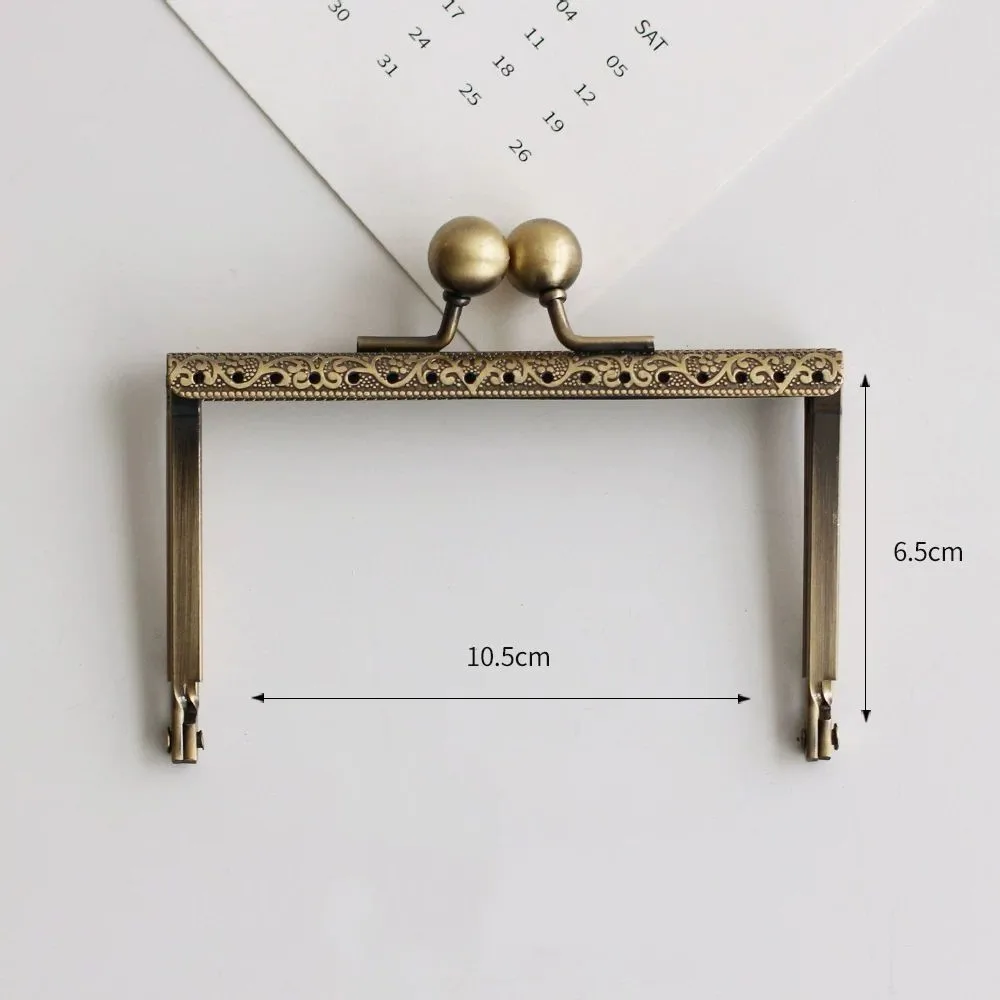 LIONSEN DIY10.5cm  Barge foot Metal Purse Frame Handle Kiss Clasp Lock for DIY Bag Sewing Craft Tailor Accessories