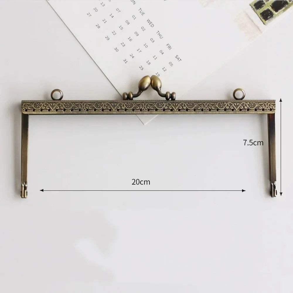 LIONSEN DIY10.5cm  Barge foot Metal Purse Frame Handle Kiss Clasp Lock for DIY Bag Sewing Craft Tailor Accessories