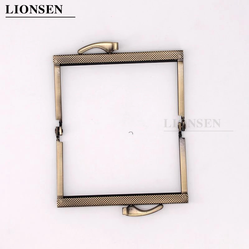 LIONSEN DIY10.5cm  Barge foot Metal Purse Frame Handle Kiss Clasp Lock for DIY Bag Sewing Craft Tailor Accessories