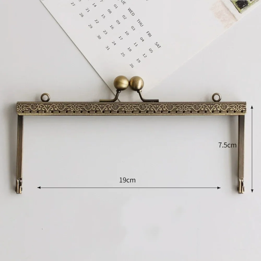 LIONSEN DIY10.5cm  Barge foot Metal Purse Frame Handle Kiss Clasp Lock for DIY Bag Sewing Craft Tailor Accessories