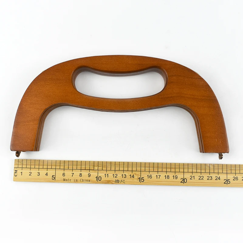 1/2Pcs Deepeel 24cm Wooden Handles Bag Purse Frame Closure Kiss Clasp Women Handbag Sewing Brackets Crochet Bags DIY Accessories