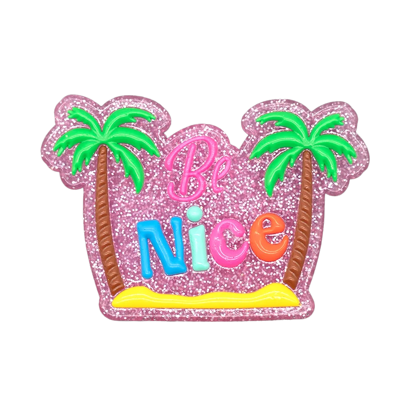 1PCS Women‘s Bag Charms Summer Style Fruit Plant Cactus Shiny Bow Beach Tote Bag Accessories Fashion Handbag Decorations