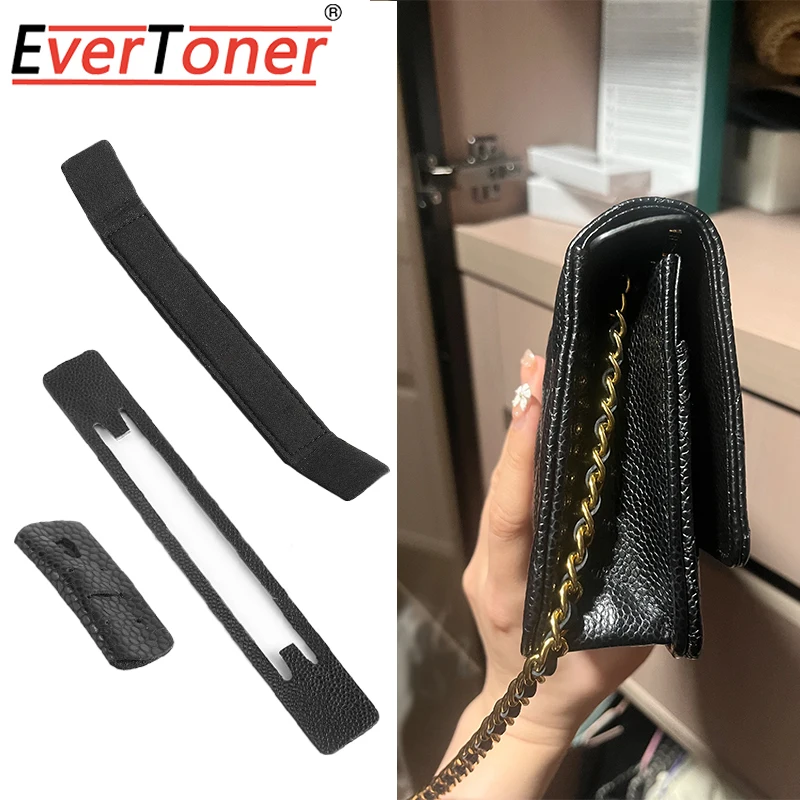 EverToner Purse WOC Metal Buckle Corner Guards, Felt Base Shaper Saver and Anti-wear Sheet for Wallet on Chain Bags