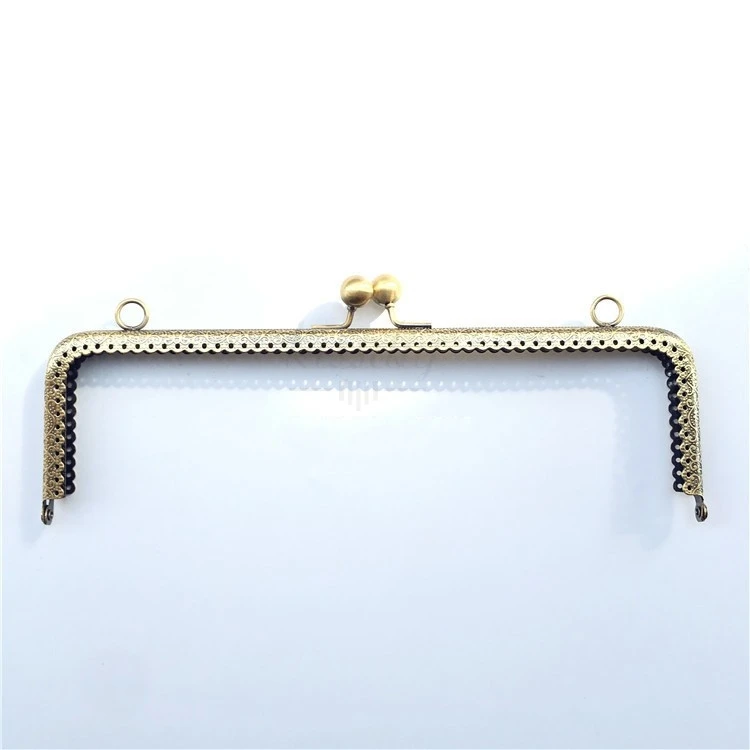 30CM 25CM Thicken Purse DIY Sewing Big Coin Purse Bronze Square Purse Frame Kiss Clasp For Bag Accessory