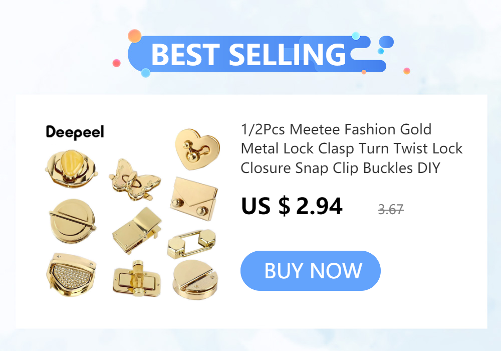 2/4/10Pcs Deepeel 11mm Metal Cap Clasp Bags Handbag Handle Strap Cords Buckle Hooks Connector Bag Hanger Hardware Accessories