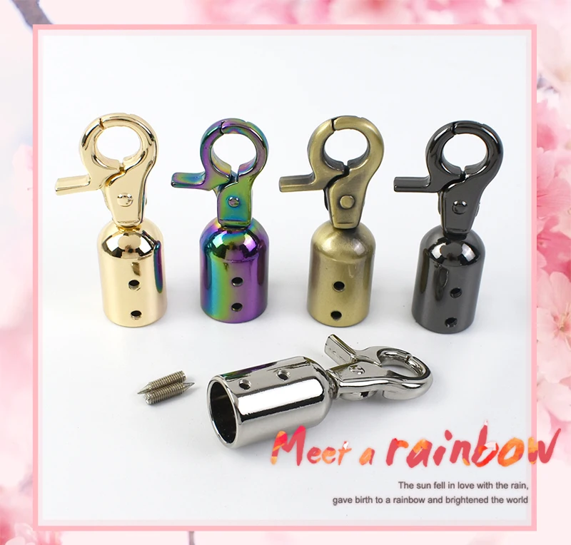 2/4/10Pcs Deepeel 13mm Metal Screw Buckles Handbag Chain Connect Bell Hanger Straps Stopper Snap Hook DIY Hardware Accessories