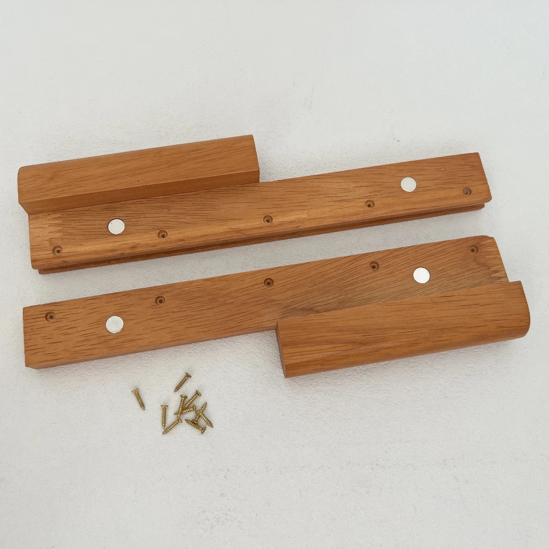 21.5 Cm Wood Bag Frame Bag Marriage Closures for Handbag Two Parts Craft Bag Accessory Women Clutch Wallet with Screws Bag Clasp