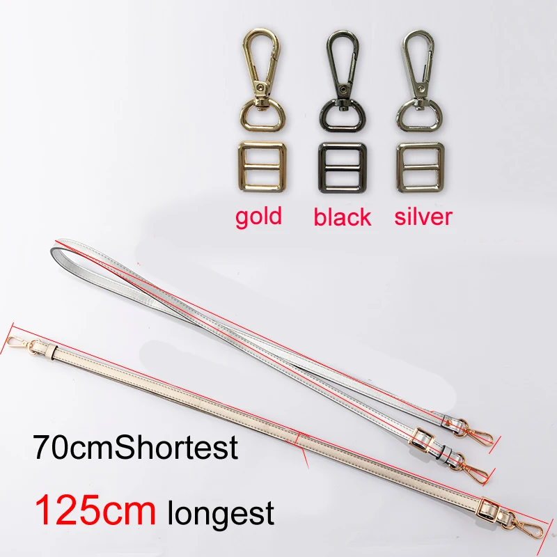 Leather Bag Strap Women Shoulder Crossbody Bag Belt Adjustable Wide Strap Bag Part Accessories Female Messenger Bag Strap 125cm