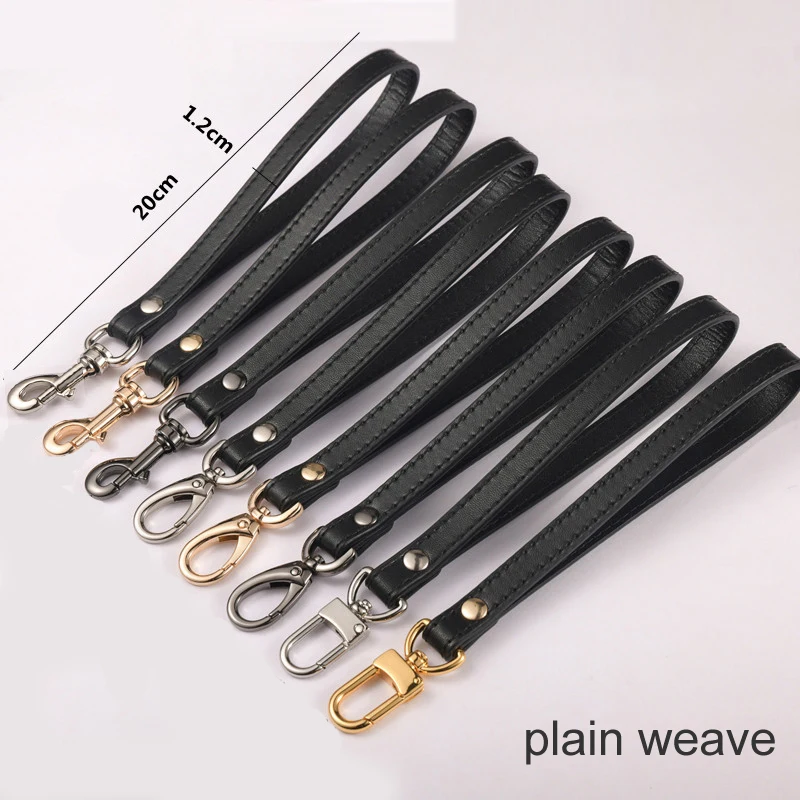 Cow Leather Bag Straps Women Handbag Handle Clutch Belt Shoulder Bag Strap Genuine Leather Strap Bag Part Belt For Bags 20cm