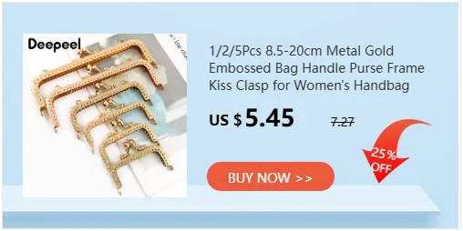 1/2/5Pcs 16.5cm Bead Metal Bags Handle Women's Handbag Purse Frame Wallet Kiss Clasp DIY Handmade Sewing Bracket Bag Accessories