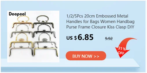 1/2/5Pcs 16.5cm Bead Metal Bags Handle Women's Handbag Purse Frame Wallet Kiss Clasp DIY Handmade Sewing Bracket Bag Accessories
