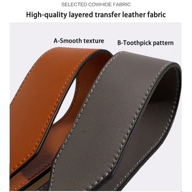 EverToner Fashion Leather Bag Straps Long Adjustable Leather Bag Strap Replacing Underarm Shoulder Straps Bag Accessory