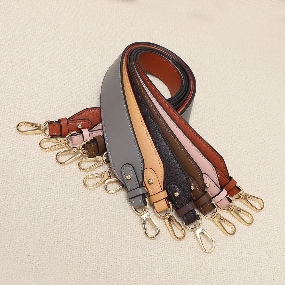 Cow Leather Bag Straps Women Shoulder Bag Wide Strap Handbag Handle Belt Genuine Leather Cowhide Strap Bag Part Belt For Bags