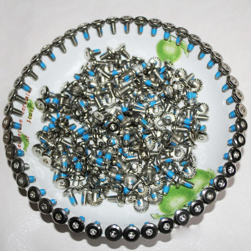 10Pcs Skates Screws Roller Skates Parts Axle Male & Female Screws for Child Kid Adult Free Skating Inline Skates Wheel Silver
