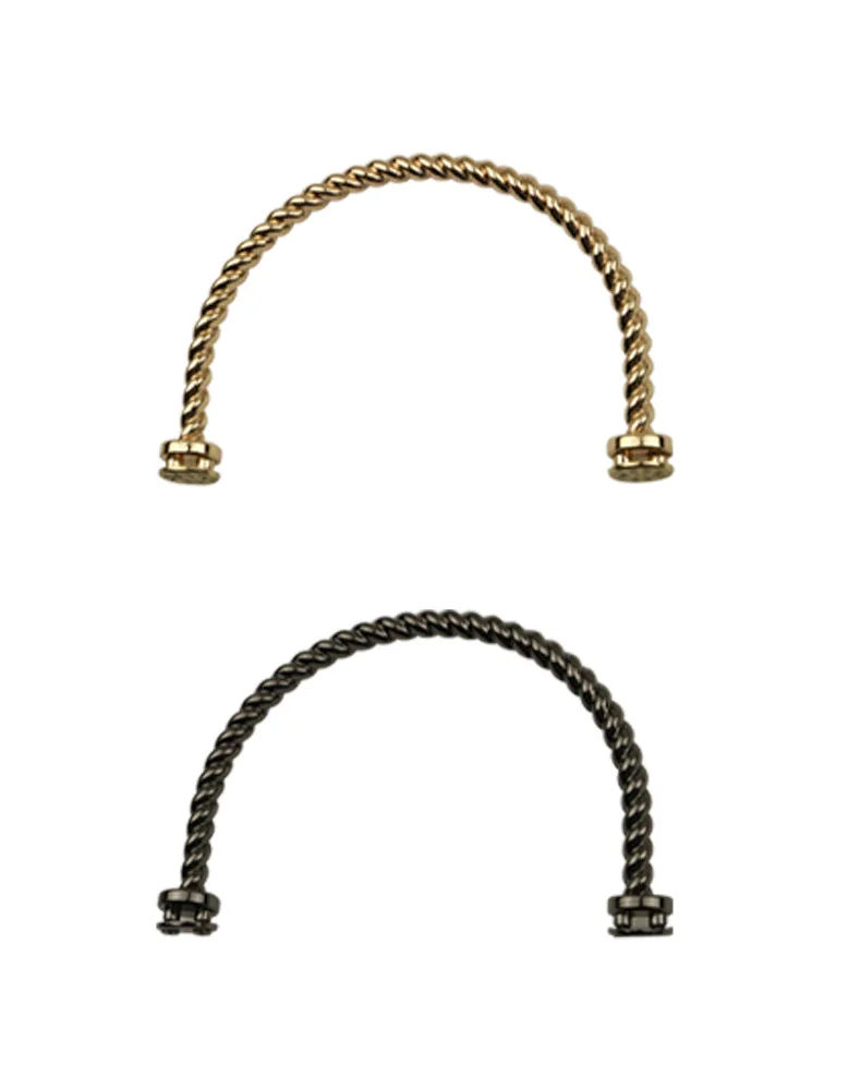 1-5Pcs Deepeel Metal Bag Handles DIY Handbags Shoulder Bags Purse Hardware Accessories Purses Frame Round Hanging Buckle