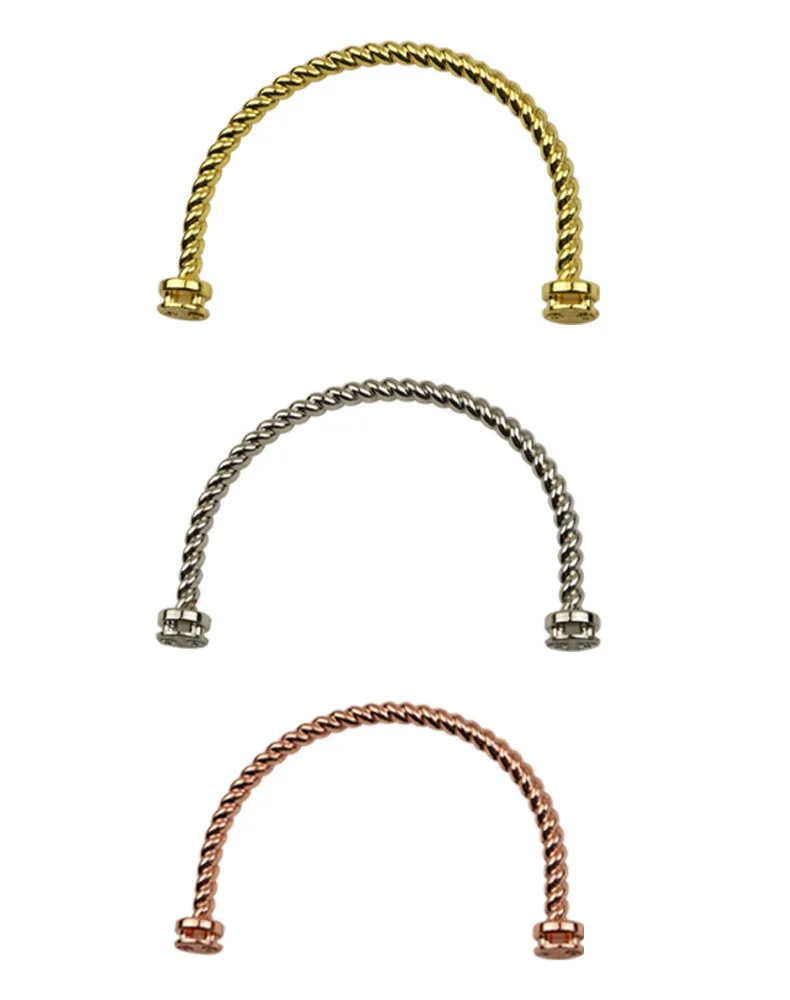 1-5Pcs Deepeel Metal Bag Handles DIY Handbags Shoulder Bags Purse Hardware Accessories Purses Frame Round Hanging Buckle
