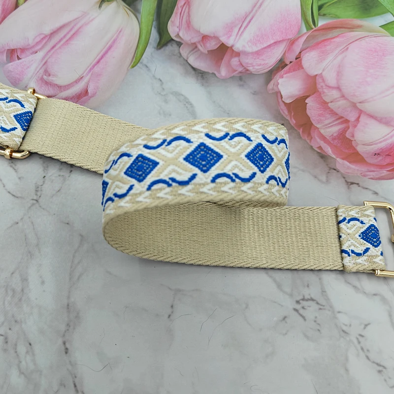 Retro Diamond Shoulder Strap, Fashionable and Adjustable Crossbody Bag Strap, Replaceable Luggage Accessories