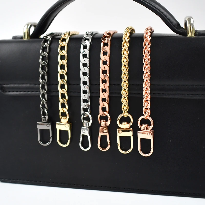 1Pc Deepeel 100/120cm Metal Bags Chain for Crossbody Handbag Shoulder Straps Wallet Handle DIY Replacement Bag Accessories
