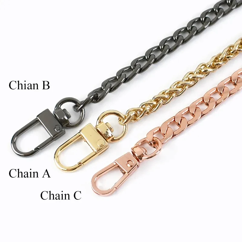 1Pc Deepeel 100/120cm Metal Bags Chain for Crossbody Handbag Shoulder Straps Wallet Handle DIY Replacement Bag Accessories