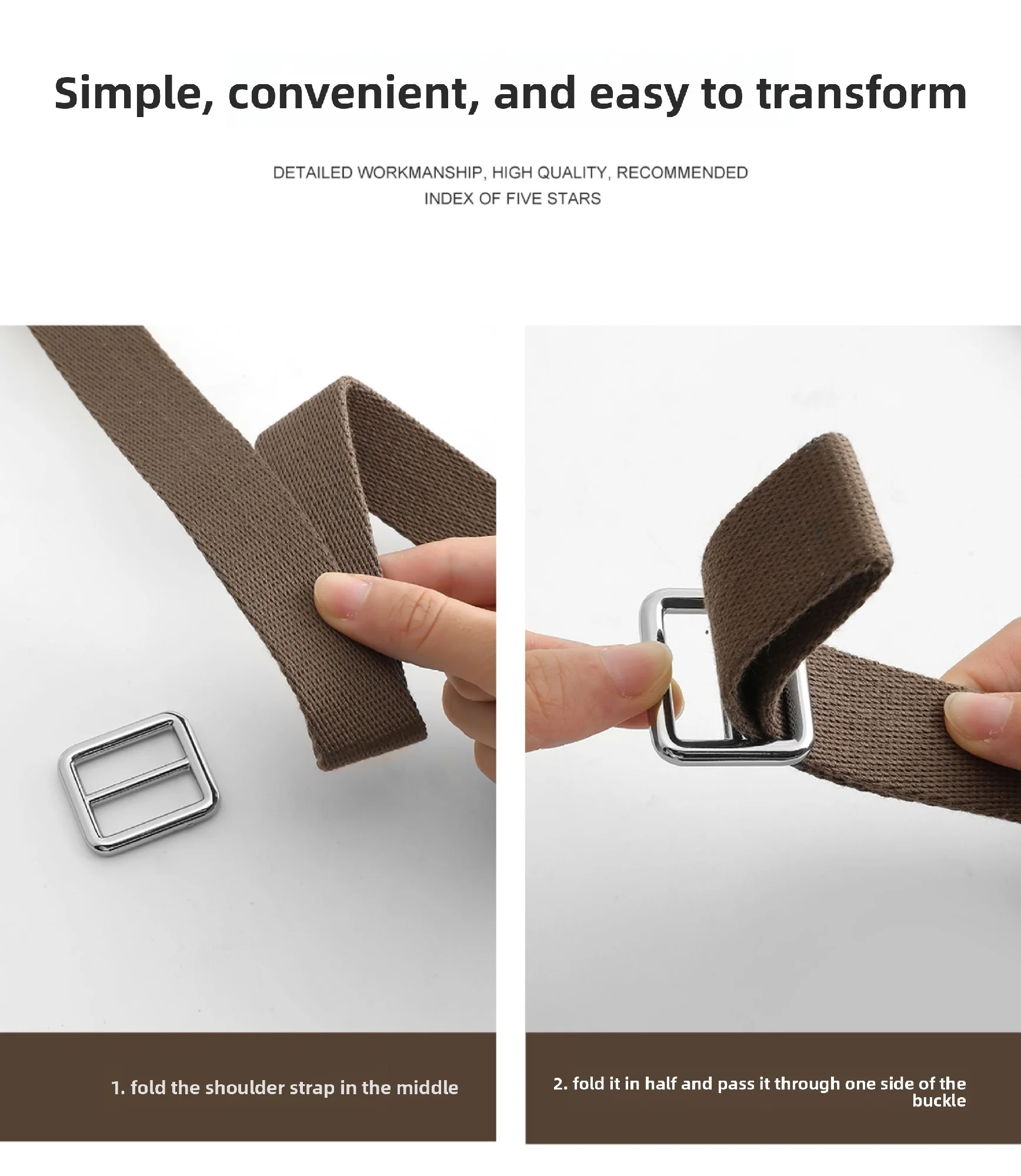 Shoulder Strap Adjustment Buckle For Evelyne16 Mini Fashion Durable Gift Not Easy To Scratch And Fade Bag Accessories